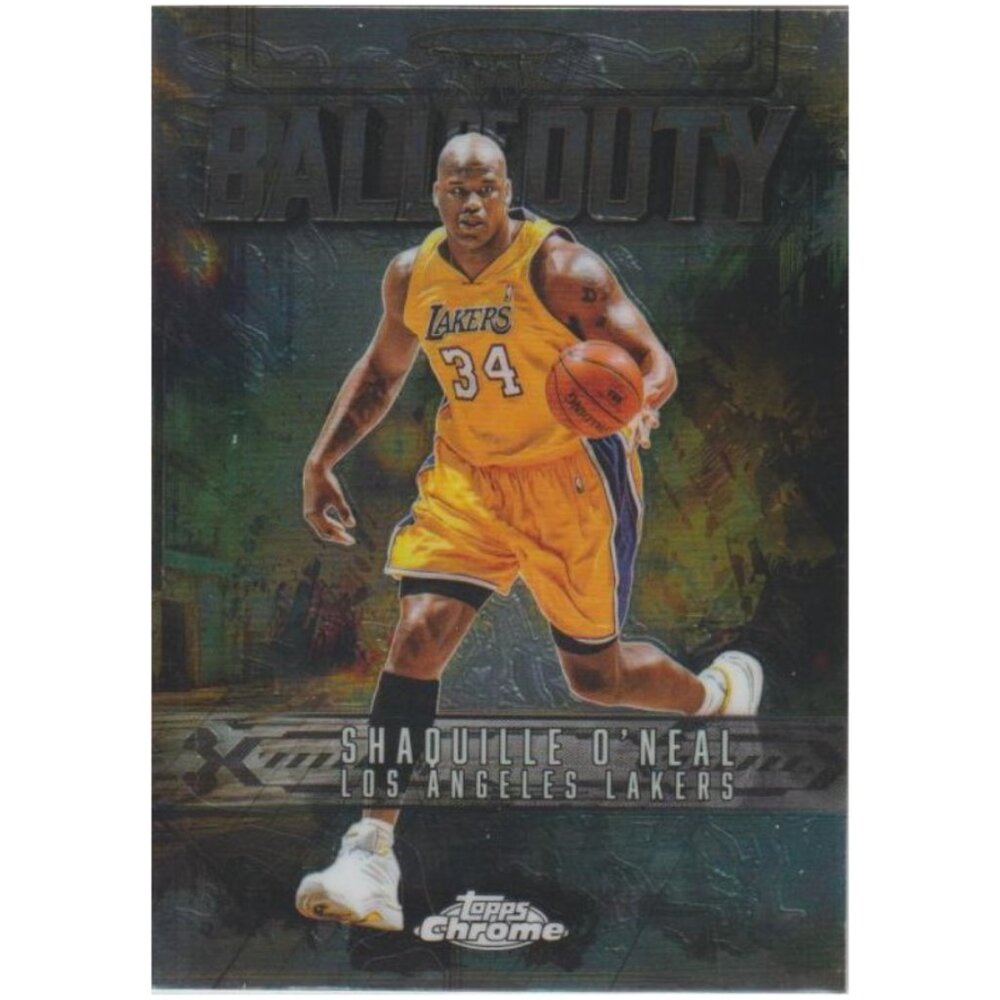 2025 Shaquille O'Neal Topps Chrome Ball of Duty BD-`18